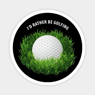 Golf Ball In The Grass Magnet